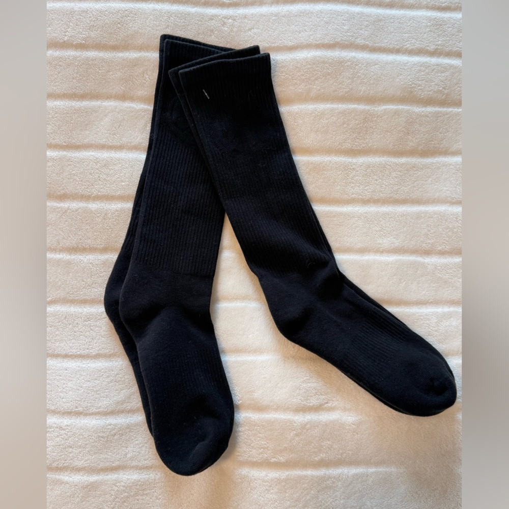 Yeezy - Black Socks w/ Black on Black Logo